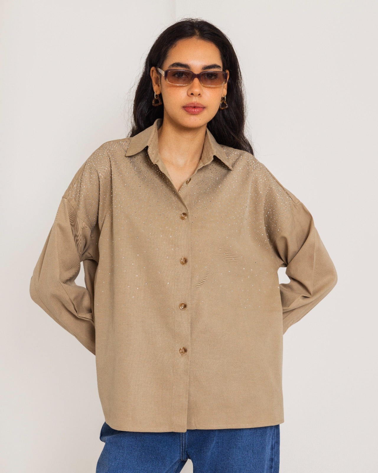 OVERSIZED SHIRT-CAFE