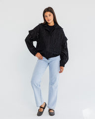 Jacquard Jacket-BLACK