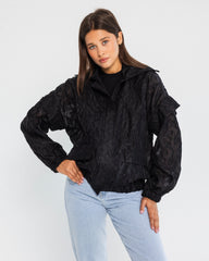 Jacquard Jacket-BLACK