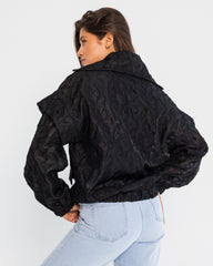 Jacquard Jacket-BLACK