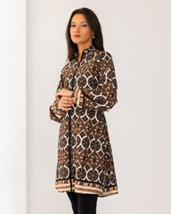 SANDSTONE LONG SWIMTOP-BROWN