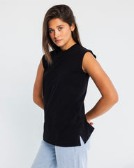 SLEEVELESS COTTON TOP