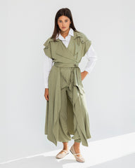 PLAIN SWEAT PANTS-OLIVE