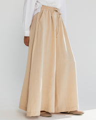 HIGH WAIST WIDE LEG PANTS-BEIGE