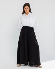 HIGH WAIST WIDE LEG PANTS-BLACK