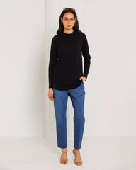 COTTON BASIC T-SHIRT-BLACK