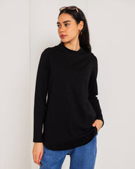 COTTON BASIC T-SHIRT-BLACK