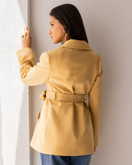 OVERSIZED BLAZER-YELLOW
