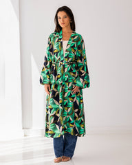 COTTON CARDIGAN-GREEN