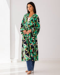 COTTON CARDIGAN-GREEN