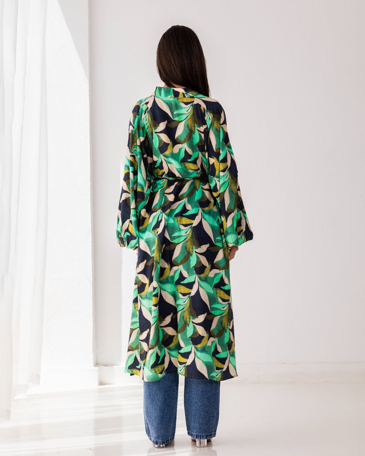 COTTON CARDIGAN-GREEN