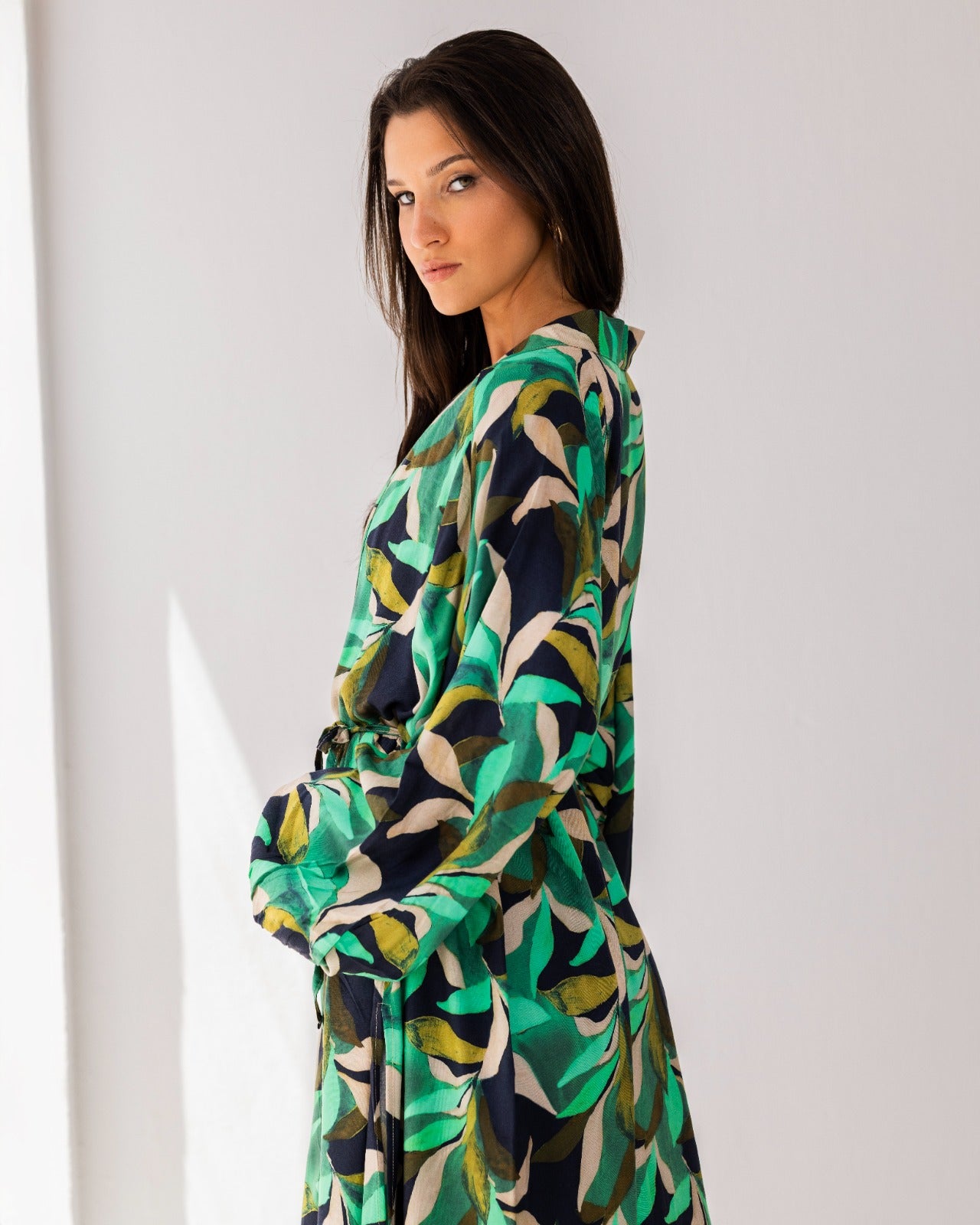 COTTON CARDIGAN-GREEN