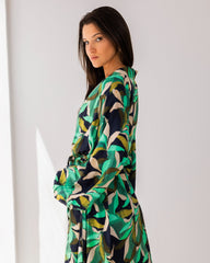 COTTON CARDIGAN-GREEN