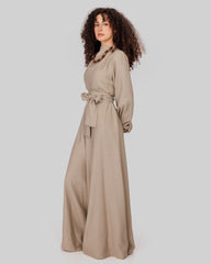 LINEN JUMPSUIT-OLIVE
