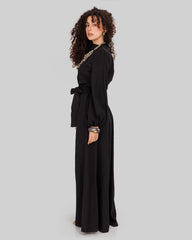 LINEN JUMPSUIT-BLACK