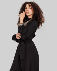 LINEN JUMPSUIT-BLACK