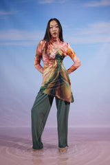 VELVET TIDE SWIMSUIT TOP-SIMON ( MODEST LOOK )