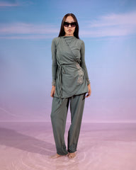 WAVES SWIMSUIT TOP-OLIVE ( TOP ONLY )