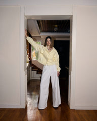 CROPPED JACKET-YELLOW