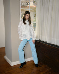 Jacquard Jacket-WHITE