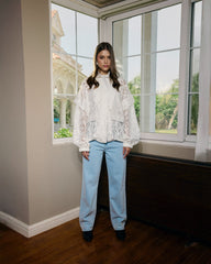 Jacquard Jacket-WHITE
