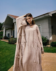 OVERSIZE DRESS-BEIGE