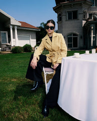 OVERSIZED BLAZER-YELLOW