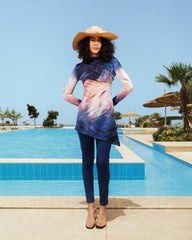 BLUE VIOLET SWIM TOP-BLUE ( TOP ONLY )