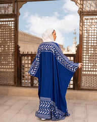 EMBROIDERED KAFTAN-BLUE