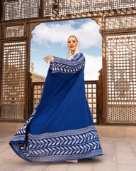 EMBROIDERED KAFTAN-BLUE