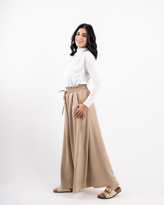 PLAIN WIDE LEG PANT-PAIGE