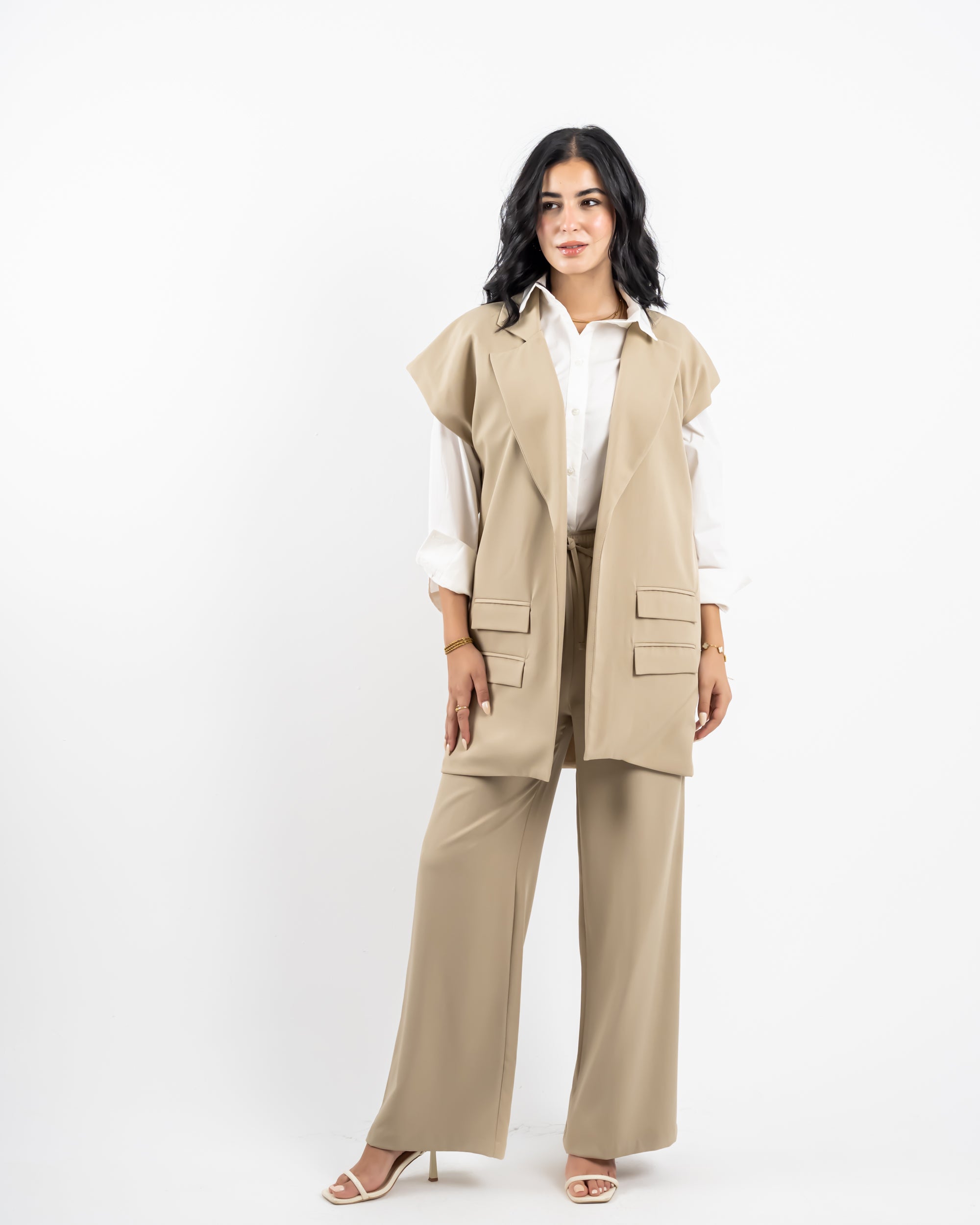 WIDE LEG PANT -BEIGE