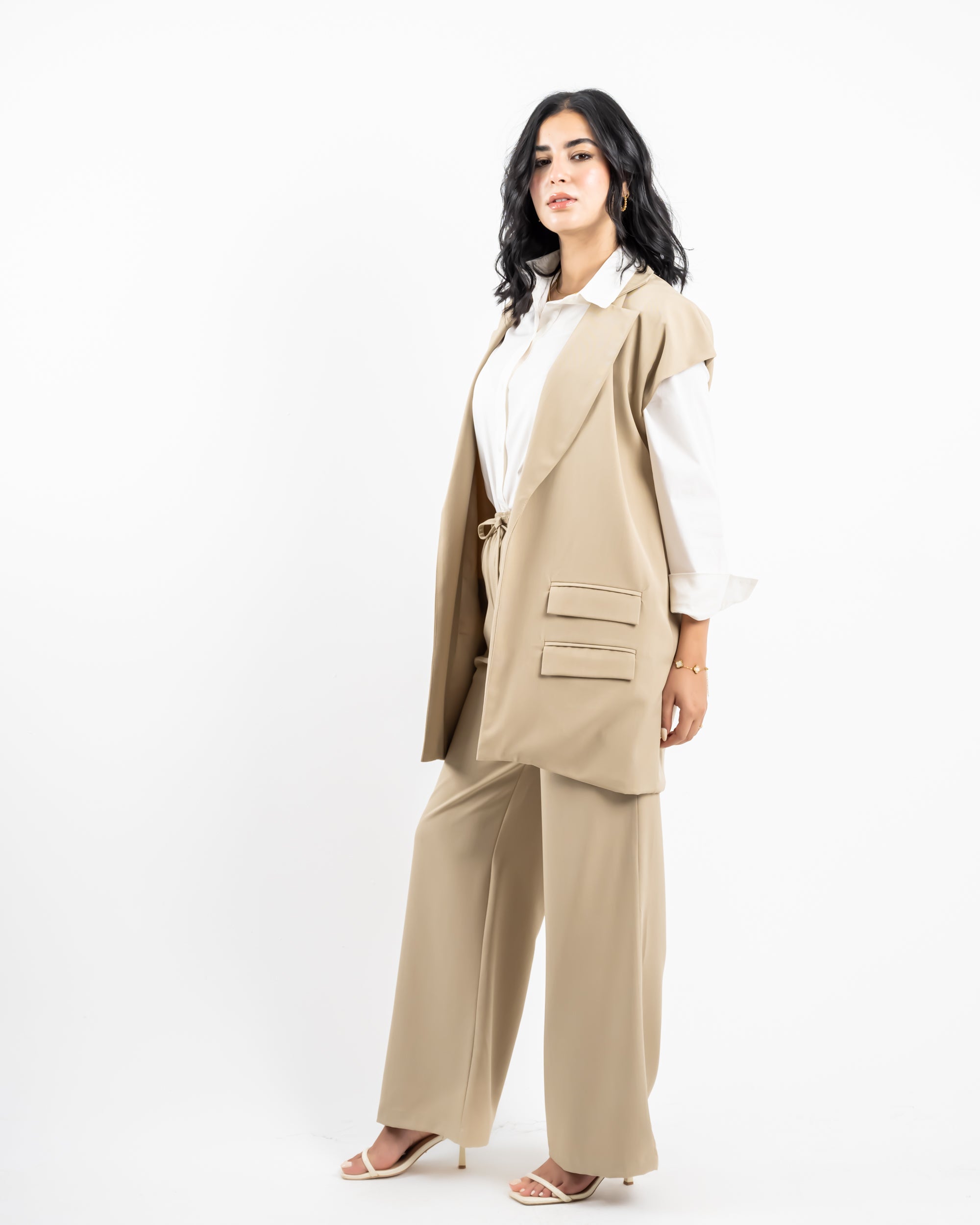 WIDE LEG PANT -BEIGE