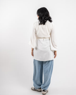 SHORT CARDIGAN-OFF WHITE