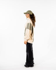 MIXED SWEATSHIRT-BEIGE