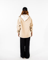 FUR LONG JACKET -BEIGE