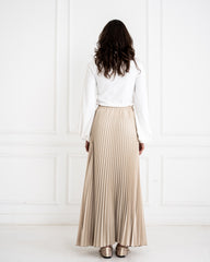 PLISSE CREPE SKIRT-PAIGE