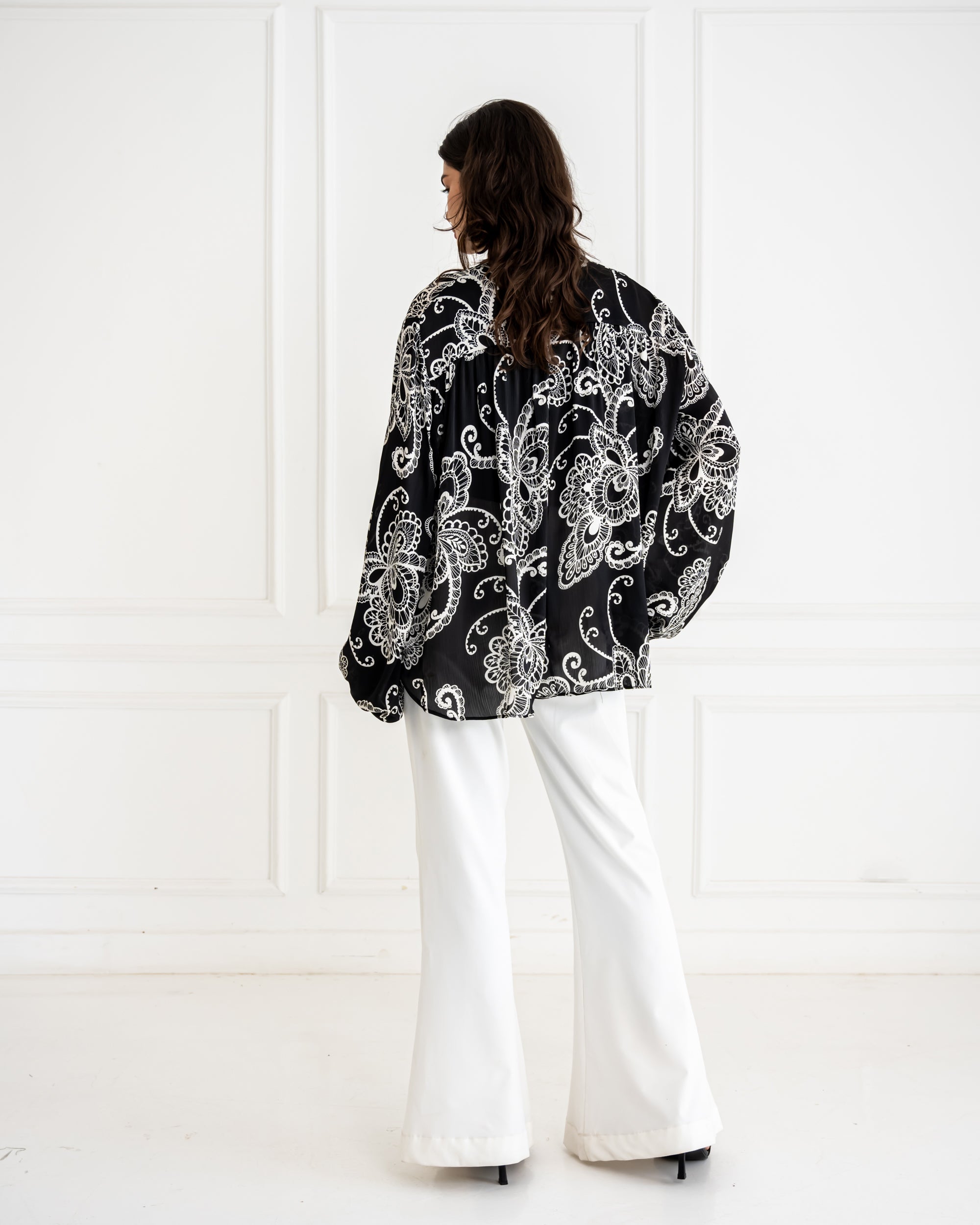 FLARE PANTS-OFF WHITE