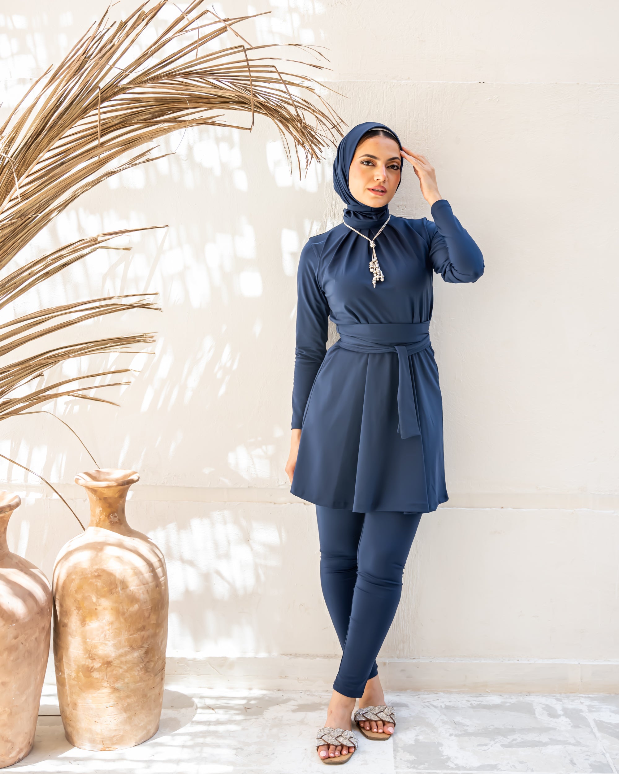 slim swimpant- Light BLUE BLACK ( PANTS ONLY )