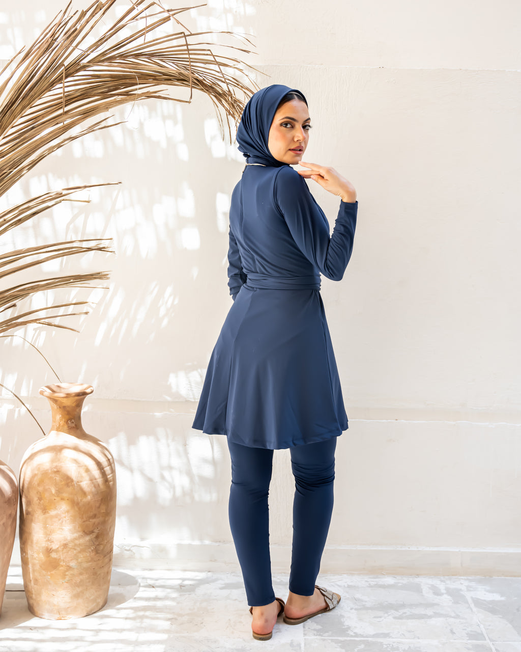 slim swimpant- Light BLUE BLACK ( PANTS ONLY )