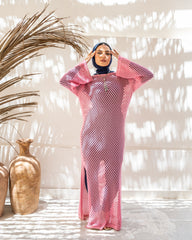 CUTWORK DRESS-PINK