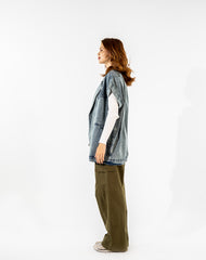 CARGO GABARDINE PANT-OLIVE