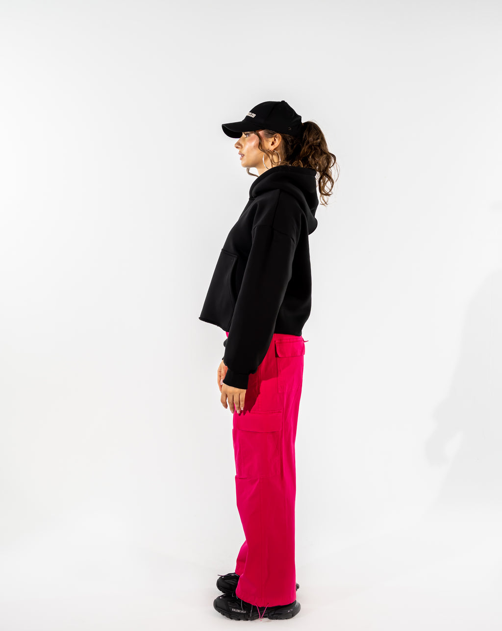 CARGO GABARDINE PANTS-FOSHIA