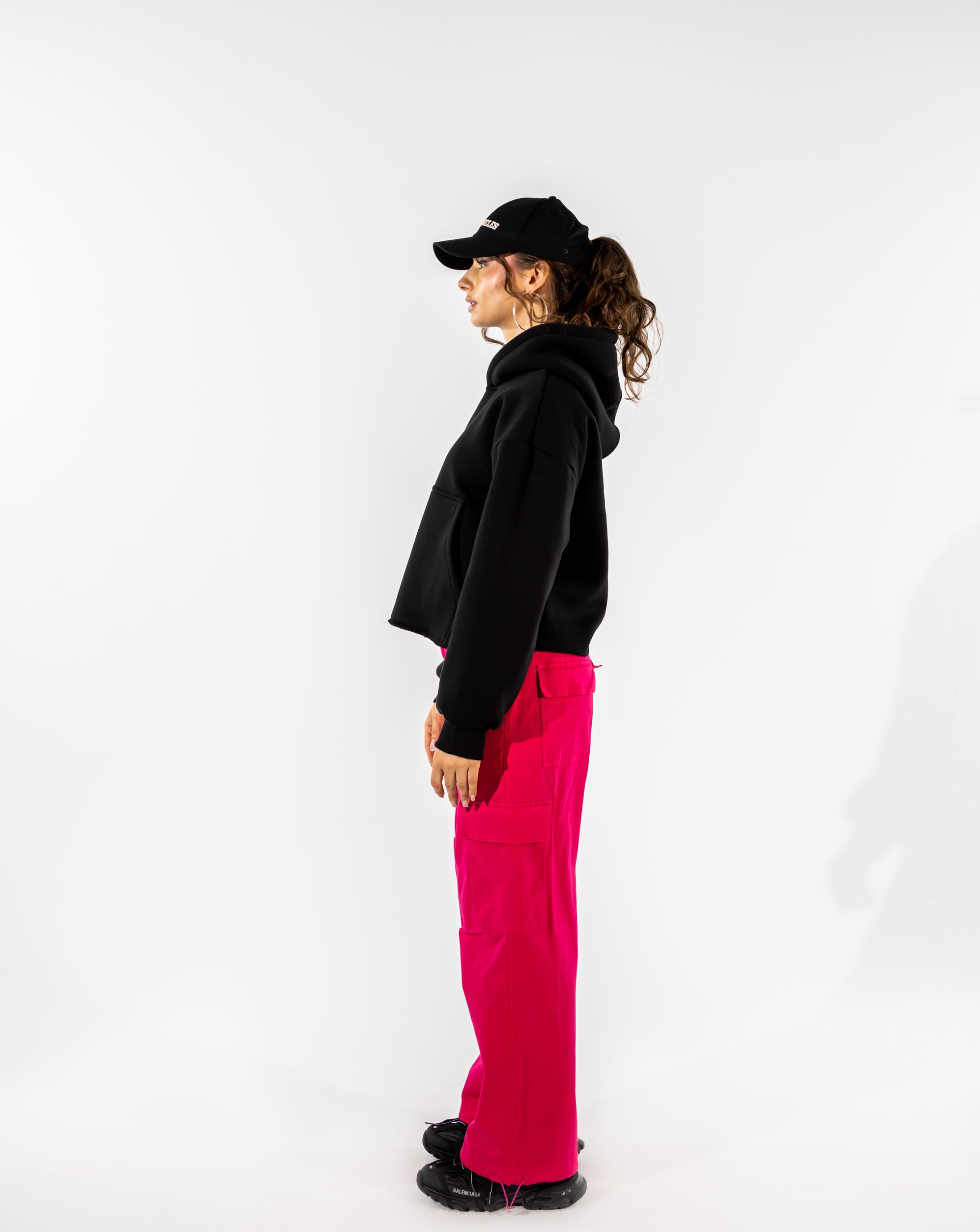 CARGO GABARDINE PANTS-FOSHIA