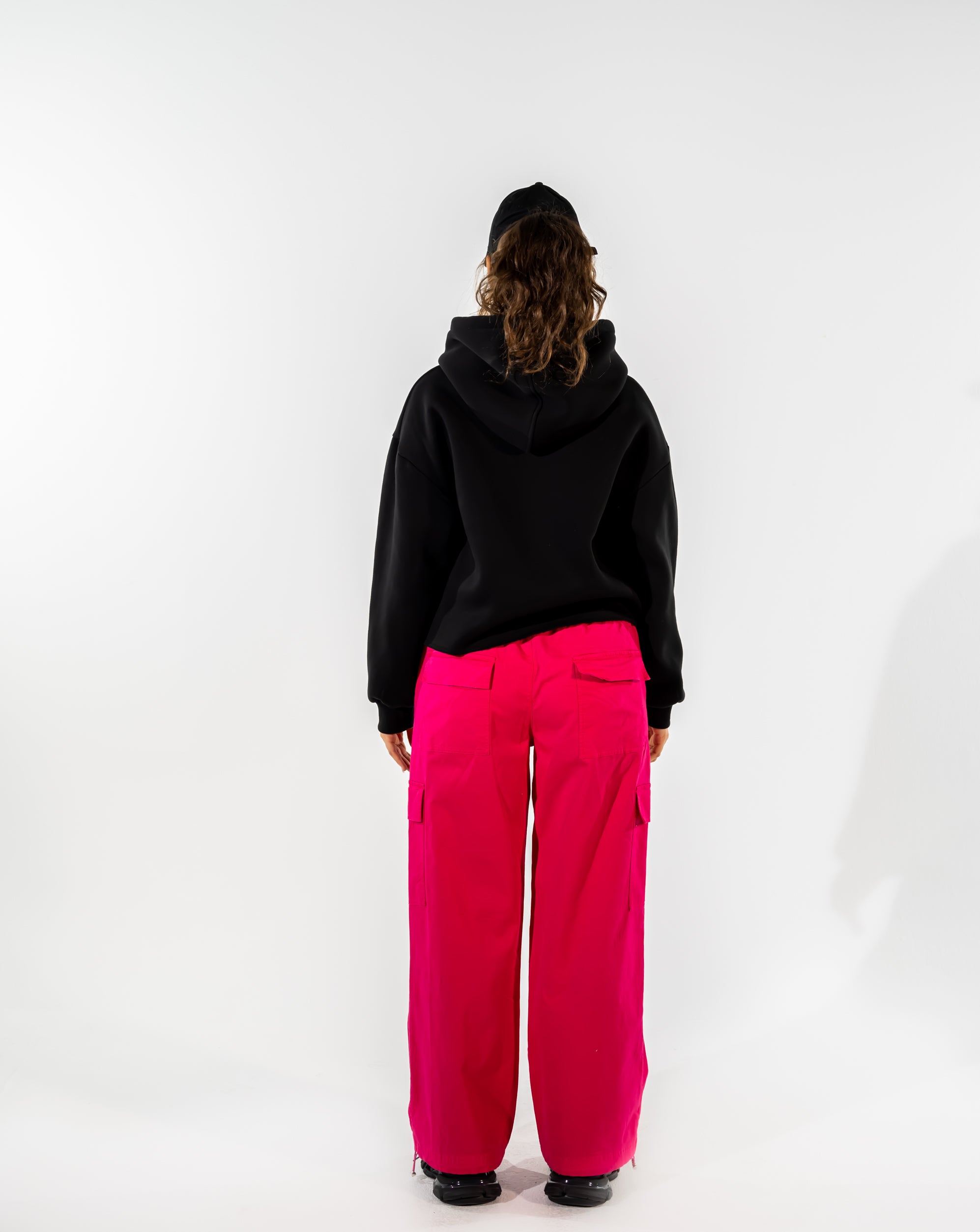 CARGO GABARDINE PANT-FOSHIA