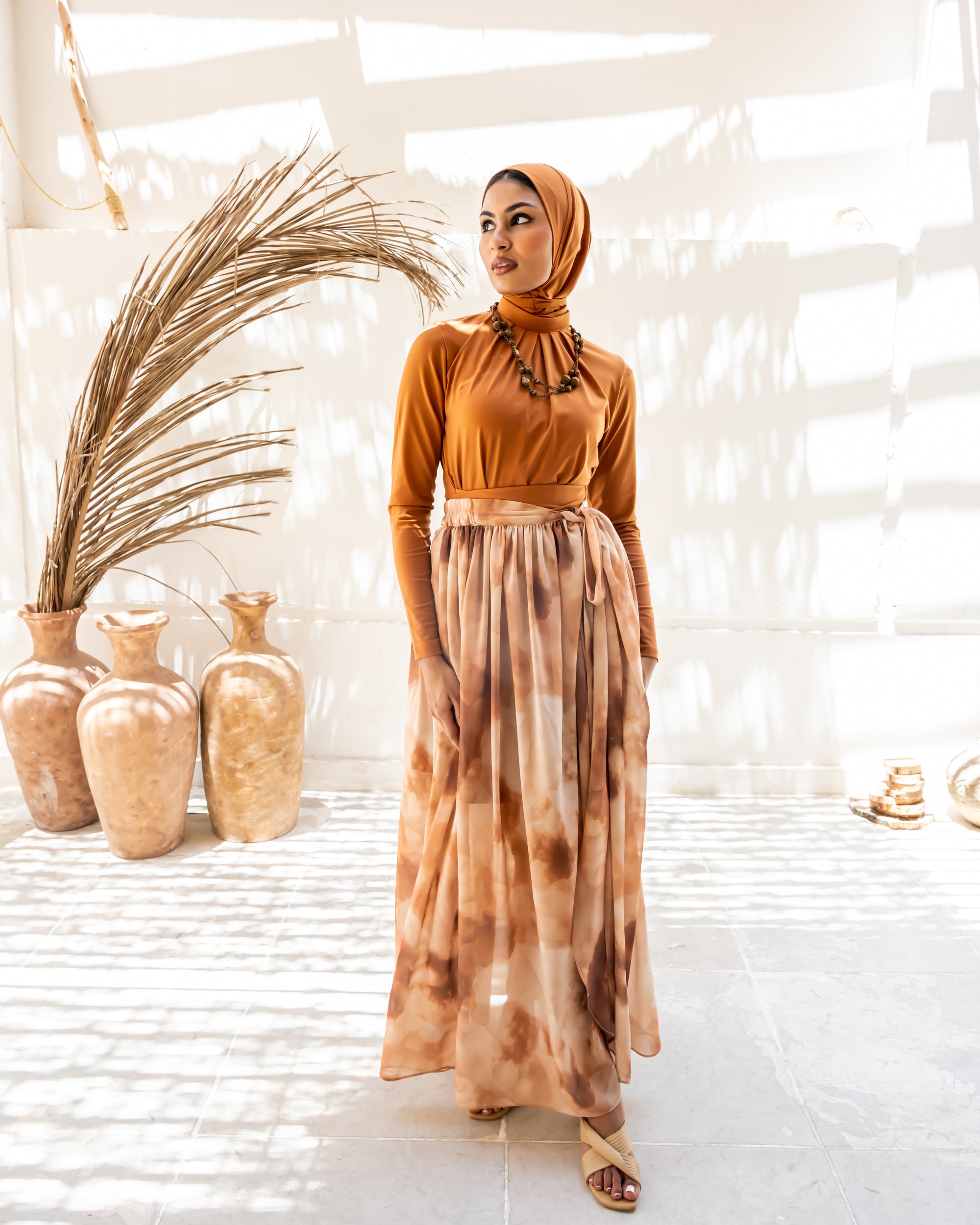 COVERUP CHIFFON SKIRT-HAVAN