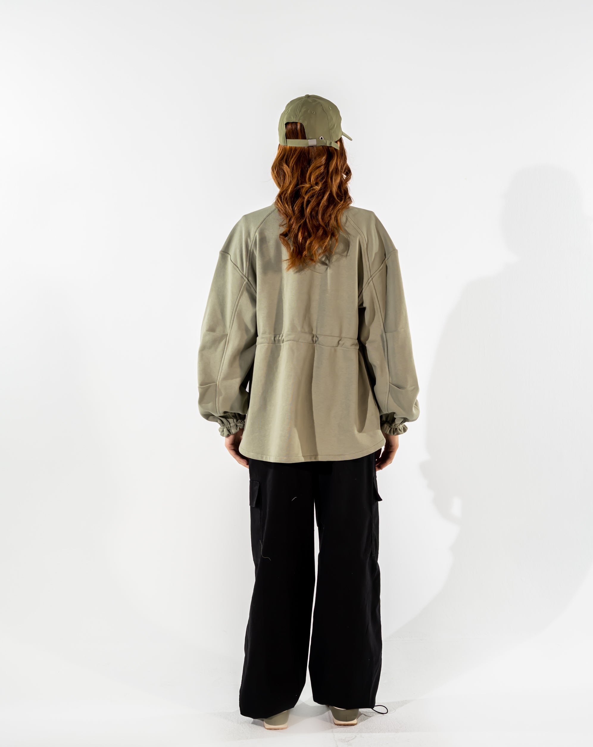 CARGO GABARDINE PANTS-BLACK