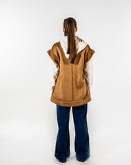 FAUX SUEDE VEST -HAVAN