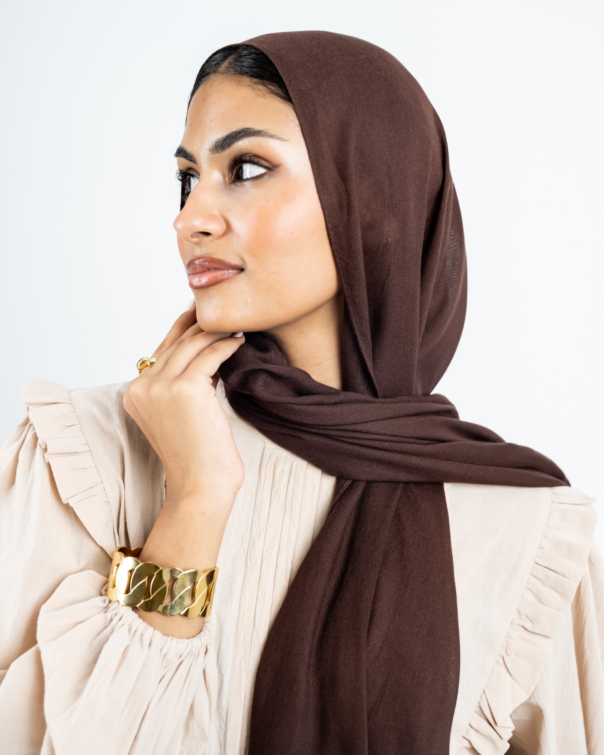 MODAL SCARF -BROWN