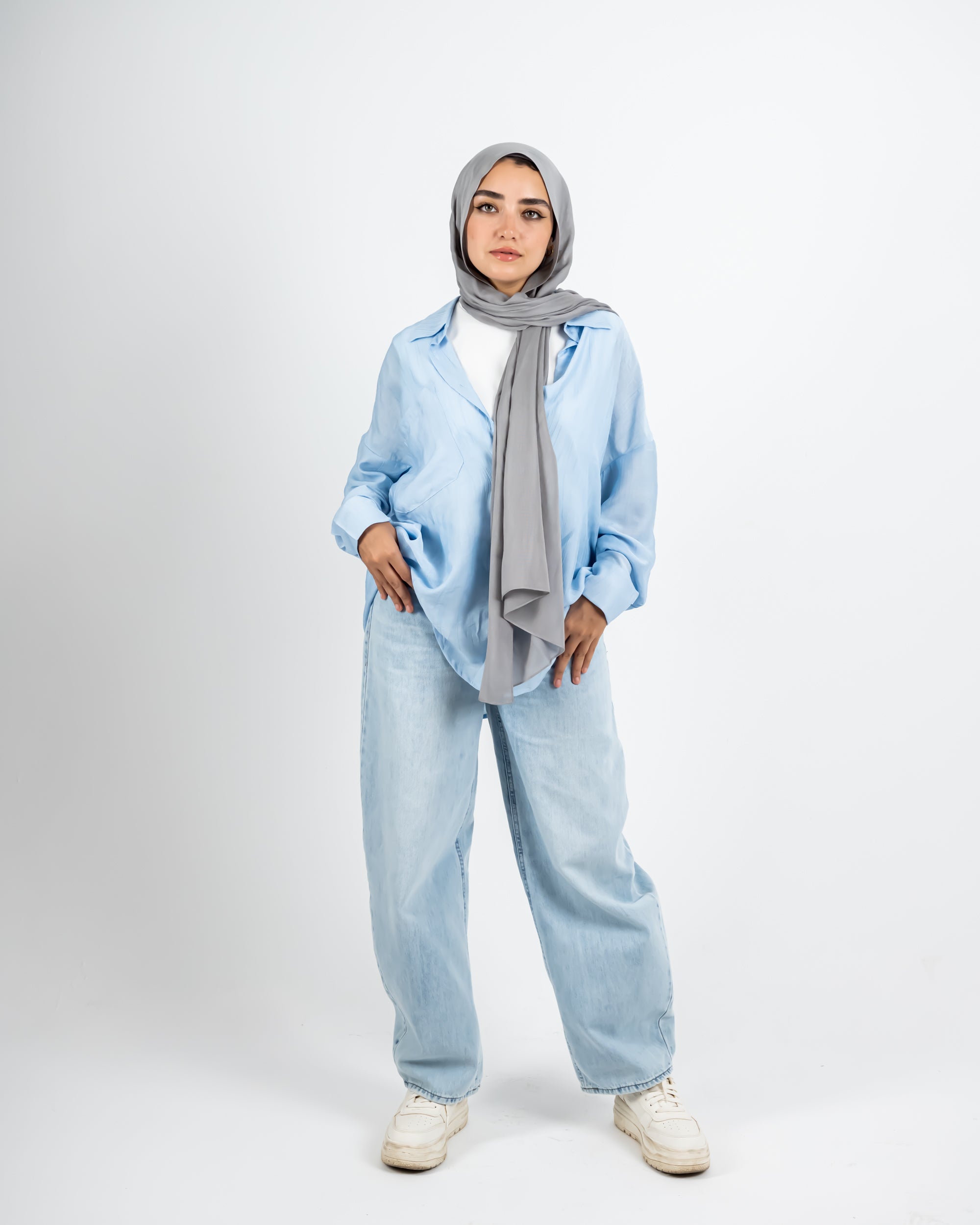 BALLOON DENIM PANT-LIGHT BLUE